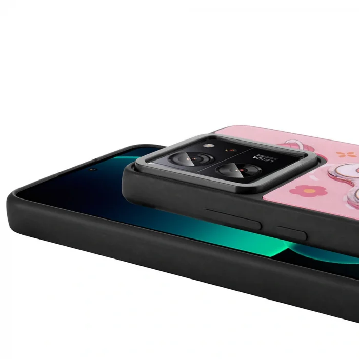 Xiaomi Mi 13T Pro Kılıf Parlayan Kabartmalı İkonik Figürlü Amas Silikon Kapak