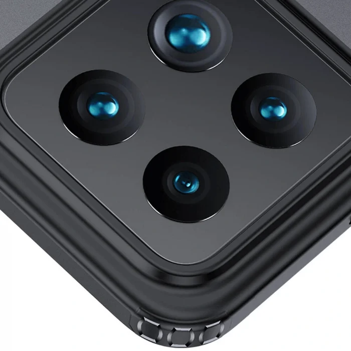 Xiaomi Mi 14 Kılıf Sert PC Arka Yüzey Wireless Şarj Özellikli Flet M-safe Kapak