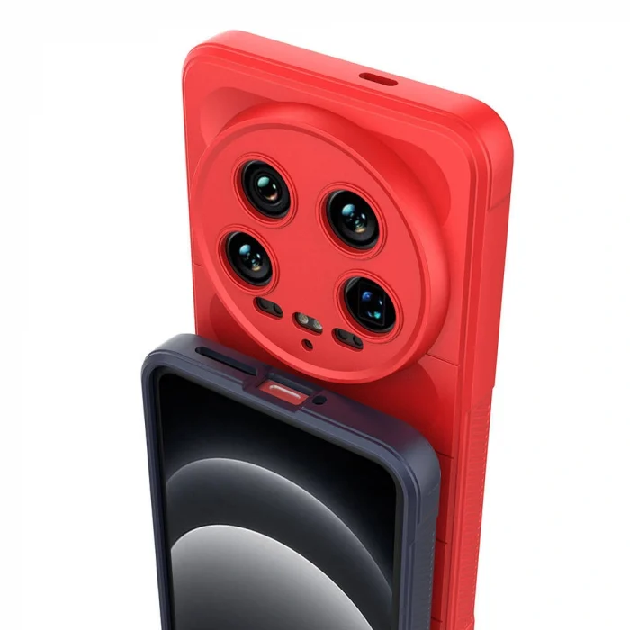 Xiaomi Mi 14 Ultra Kılıf Esnek TPU Oyuklu Arka Yüzey Tasarımlı Etnik Silikon Kapak