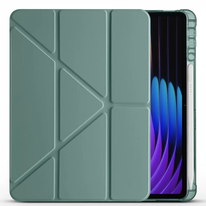 Xiaomi Pad 7 Kılıf Tri Folding Kalem Bölmeli Standlı Kılıf