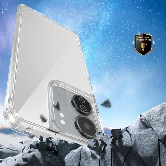 Xiaomi Poco C65 Kılıf Airbagli Takılabilir Askı Aparatlı Snap Silikon Kapak