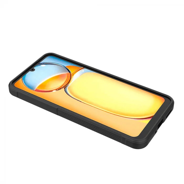 Xiaomi Poco C65 Kılıf Esnek TPU Oyuklu Arka Yüzey Tasarımlı Etnik Silikon Kapak