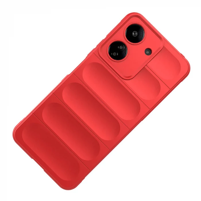 Xiaomi Poco C65 Kılıf Esnek TPU Oyuklu Arka Yüzey Tasarımlı Etnik Silikon Kapak