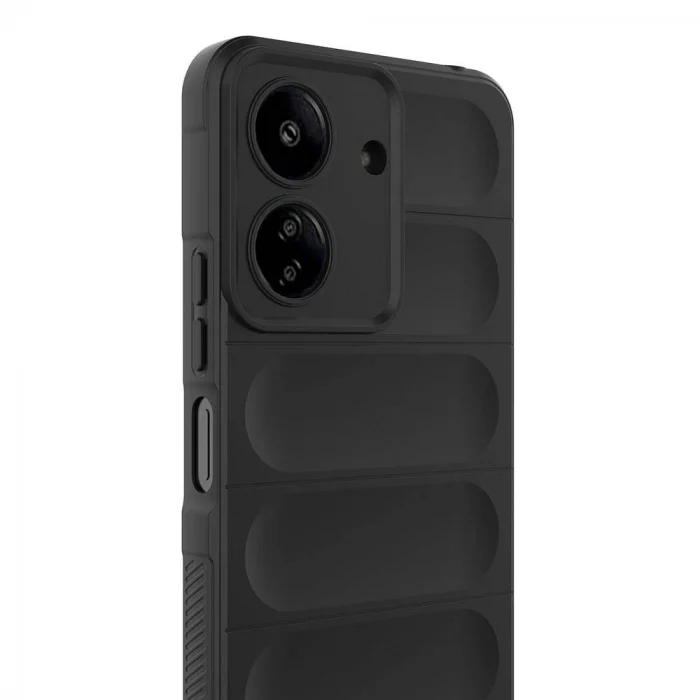 Xiaomi Poco C65 Kılıf Esnek TPU Oyuklu Arka Yüzey Tasarımlı Etnik Silikon Kapak