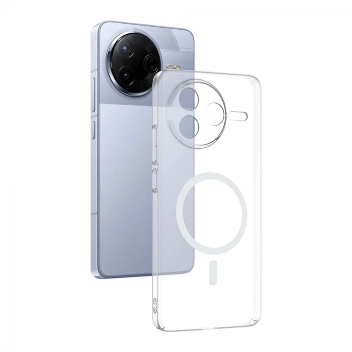 Xiaomi Poco F7 Pro Kamera Korumalı M-Safe Şarj Özellikli Şeffaf London Sert PC Kapak