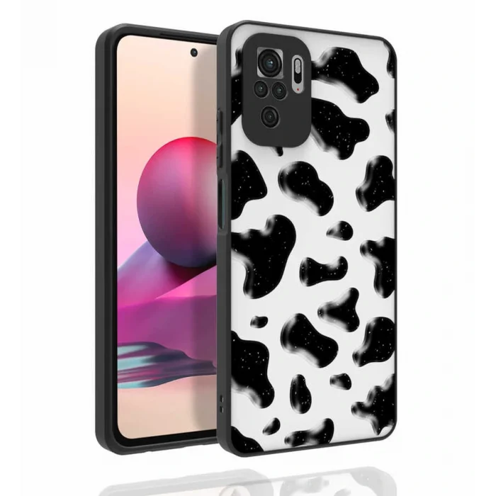 Xiaomi Poco M5S Kılıf Desenli Kamera Korumalı Parlak Nora Kapak