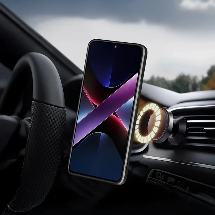 Xiaomi Poco X7 Pro Kılıf Magnetik Standlı Kamera Korumalı Sürgülü Vega Kapak