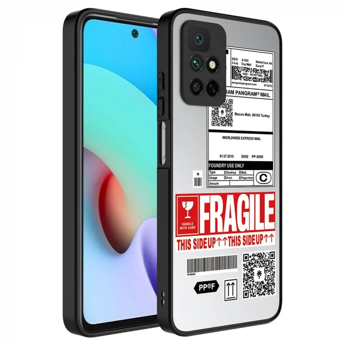 Xiaomi Redmi 10 Kılıf Aynalı Desenli Kamera Korumalı Parlak Mirror Kapak