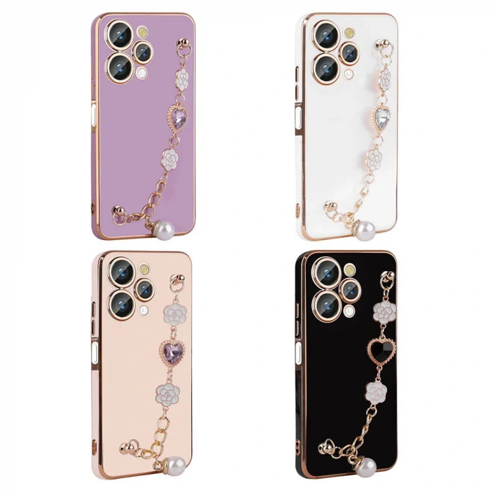 Xiaomi Redmi 12 4G Kılıf El Tutamaçlı Kamera Korumalı Taka Silikon Kapak