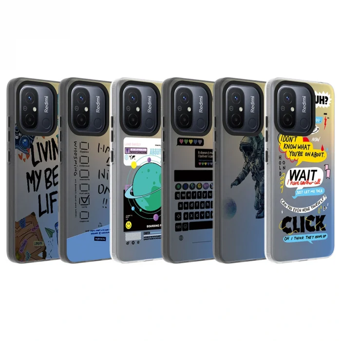 Xiaomi Redmi 12C Kılıf Desenli Dragon Sert Kapak