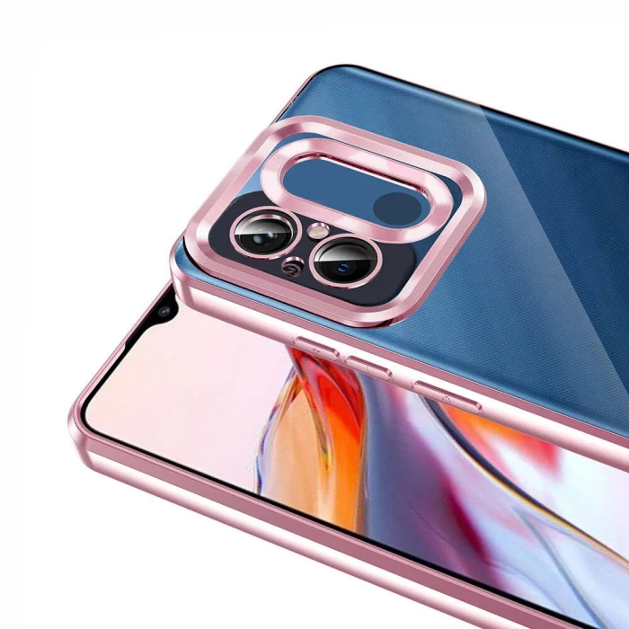 Xiaomi Redmi 12C Kılıf Kamera Korumalı Logo Gösteren Omega Kapak
