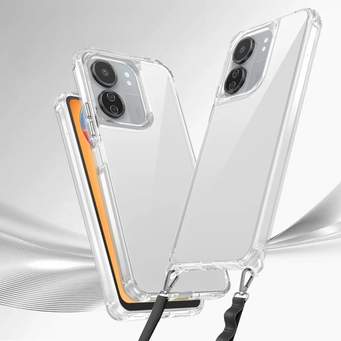 Xiaomi Redmi 13C Kılıf Airbagli Takılabilir Askı Aparatlı Snap Silikon Kapak