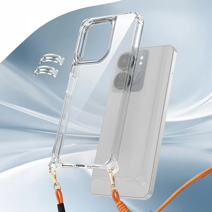 Xiaomi Redmi 13C Kılıf Airbagli Takılabilir Askı Aparatlı Snap Silikon Kapak