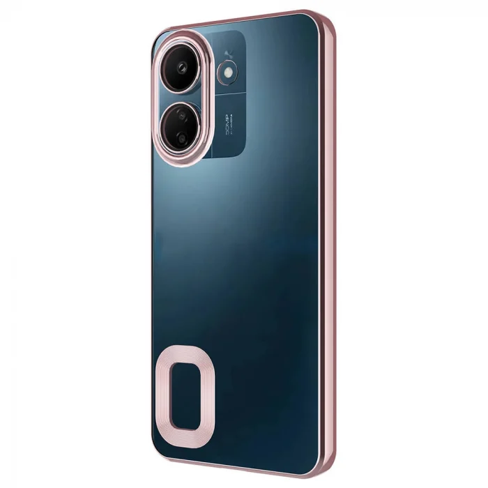 Xiaomi Redmi 13C Kılıf Kamera Korumalı Logo Gösteren Omega Kapak