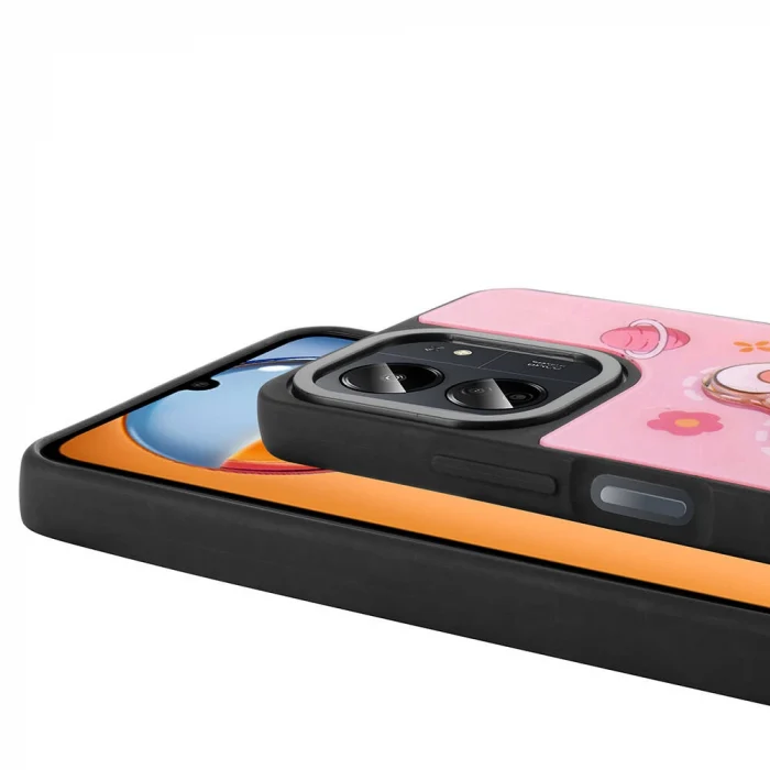 Xiaomi Redmi 13C Kılıf Parlayan Kabartmalı İkonik Figürlü Amas Silikon Kapak