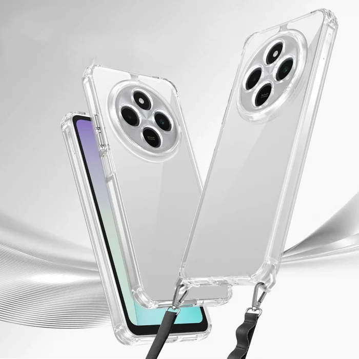 Xiaomi Redmi 14C 4G Kılıf Airbagli Takılabilir Askı Aparatlı Snap Silikon Kapak