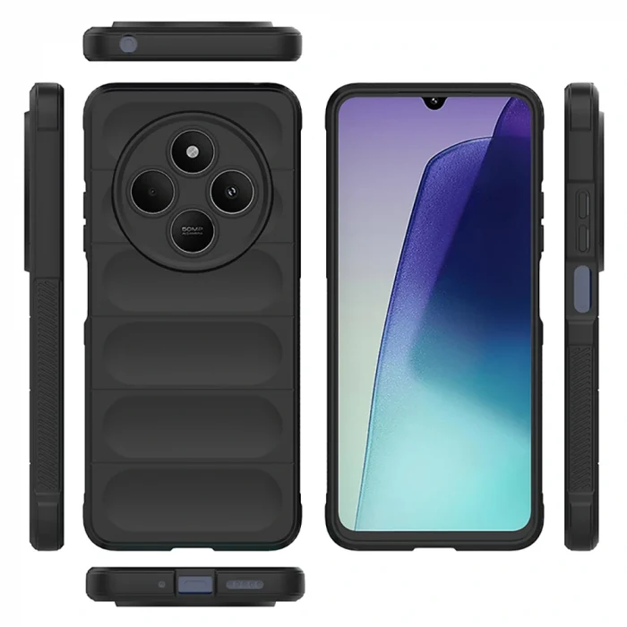 Xiaomi Redmi 14C 4G Kılıf Esnek TPU Oyuklu Arka Yüzey Tasarımlı Etnik Silikon Kapak