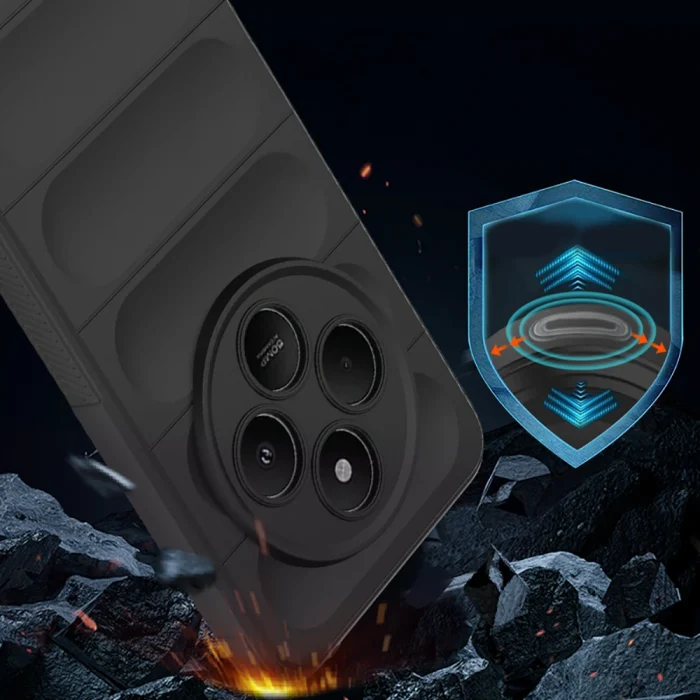 Xiaomi Redmi 14C 4G Kılıf Esnek TPU Oyuklu Arka Yüzey Tasarımlı Etnik Silikon Kapak