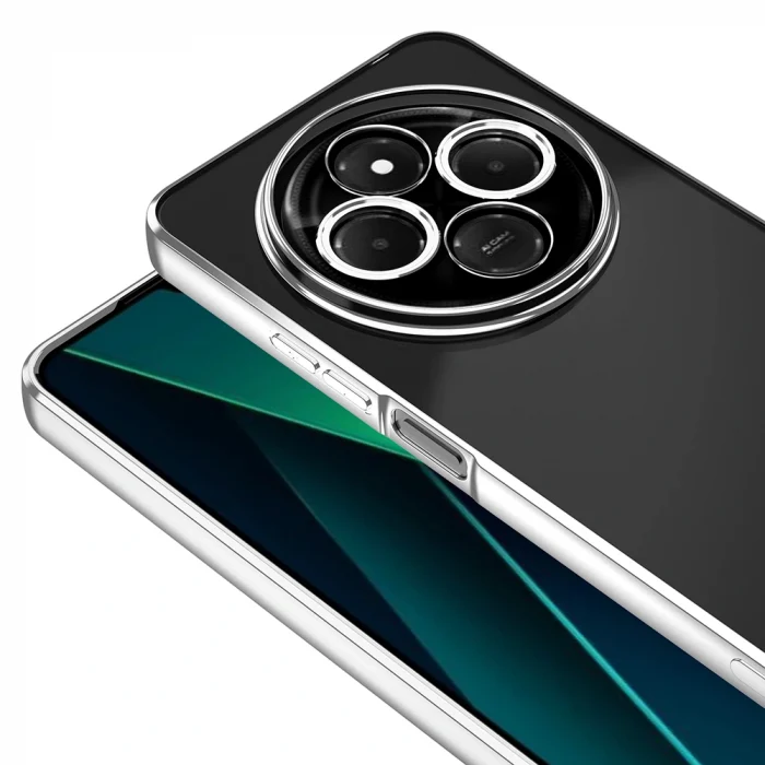 Xiaomi Redmi 14C 4G Kılıf Kamera Korumalı Logo Gösteren Omega Kapak