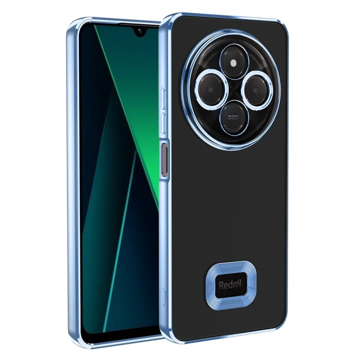 Xiaomi Redmi 14C 4G Kılıf Kamera Korumalı Logo Gösteren Omega Kapak