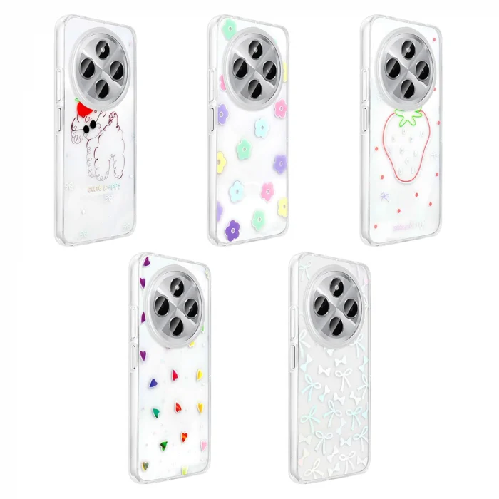 Xiaomi Redmi 14C 4G Kılıf Şeffaf Figürlü Folk Sert Kapak