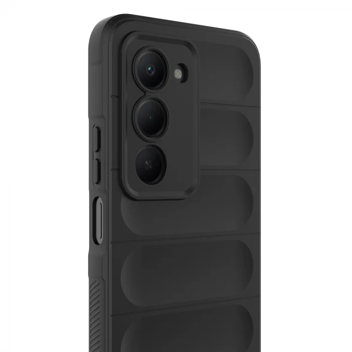 Xiaomi Redmi 15 Kılıf Esnek TPU Oyuklu Arka Yüzey Tasarımlı Etnik Silikon Kapak