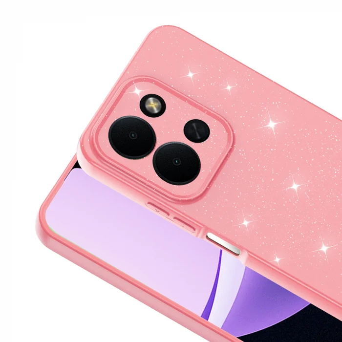 Xiaomi Redmi 15C Kılıf Kamera Korumalı Simli Lüks Koton Kapak