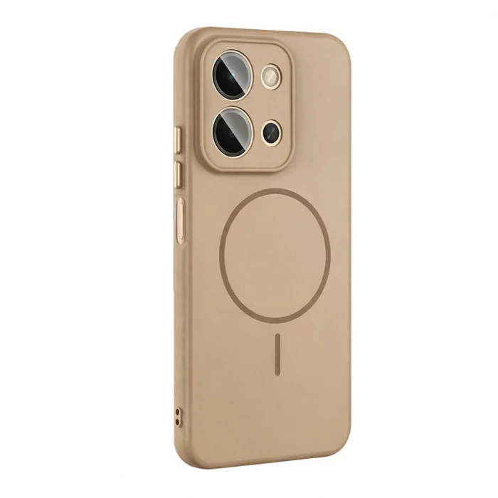 Xiaomi Redmi 15C Kılıf M-safe Şarj Özellikli Tea Kapak