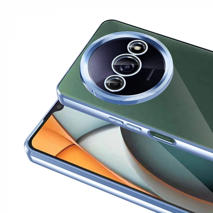 Xiaomi Redmi A3 4G 2024 Kılıf Kamera Korumalı Logo Gösteren Omega Kapak
