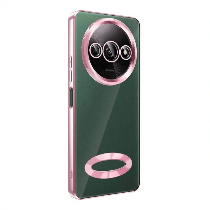 Xiaomi Redmi A3 4G 2024 Kılıf Kamera Korumalı Logo Gösteren Omega Kapak