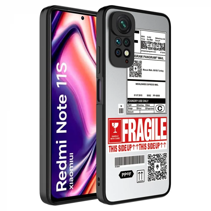 Xiaomi Redmi Note 11 Global Kılıf Aynalı Desenli Kamera Korumalı Parlak Mirror Kapak