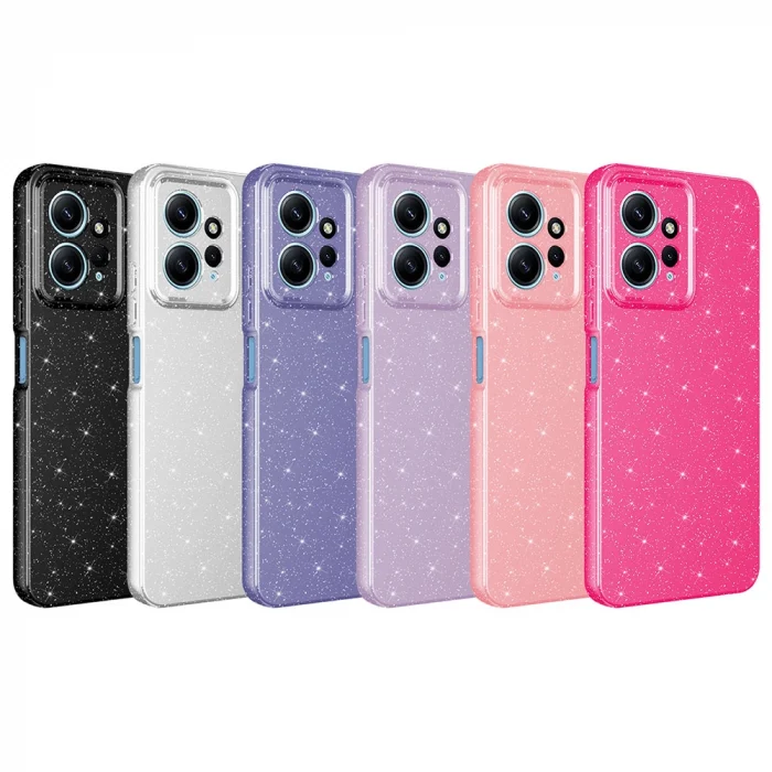 Xiaomi Redmi Note 12 4G Kılıf Kamera Korumalı Simli Lüks Koton Kapak