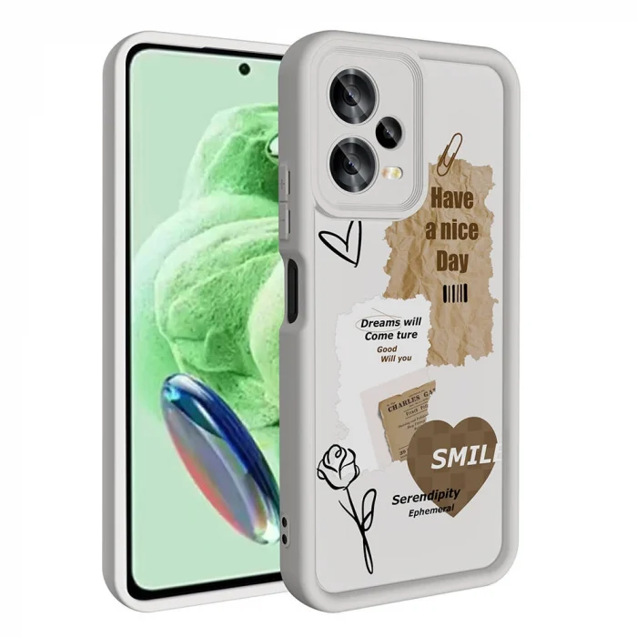 Xiaomi Redmi Note 12 5G Kılıf Kamera Korumalı Baskılı Arka Yüzey Klas Kapak