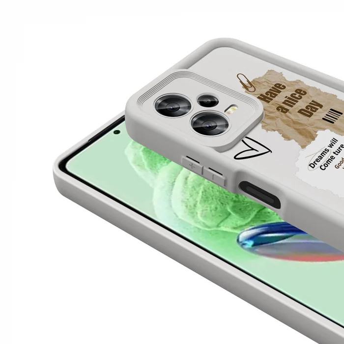 Xiaomi Redmi Note 12 5G Kılıf Kamera Korumalı Baskılı Arka Yüzey Klas Kapak