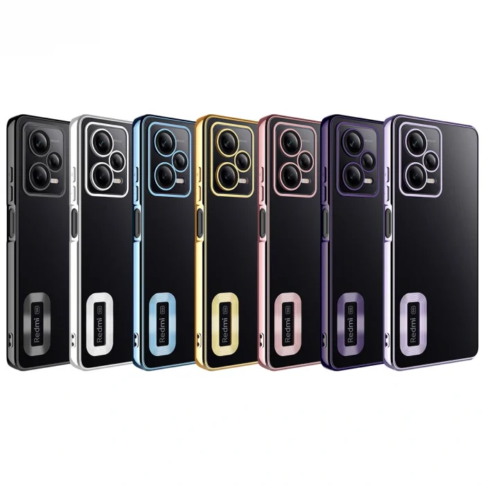 Xiaomi Redmi Note 12 5G Kılıf Kamera Korumalı Logo Gösteren Omega Kapak