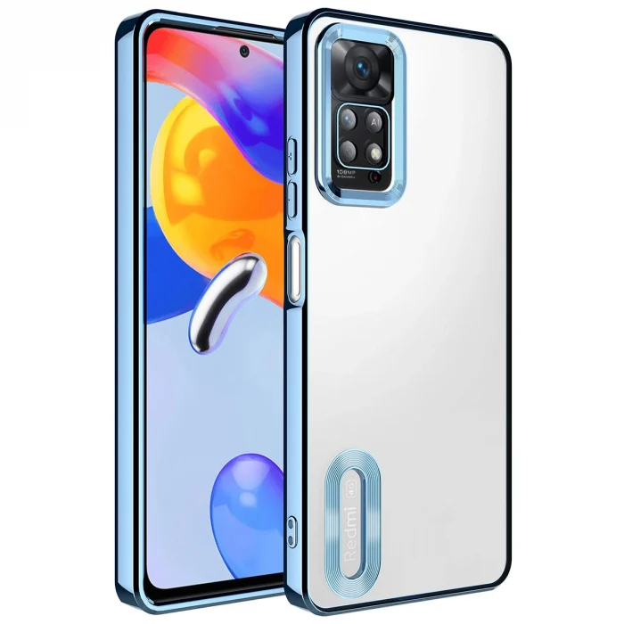 Xiaomi Redmi Note 12 Pro 4G Kılıf Kamera Korumalı Logo Gösteren Omega Kapak