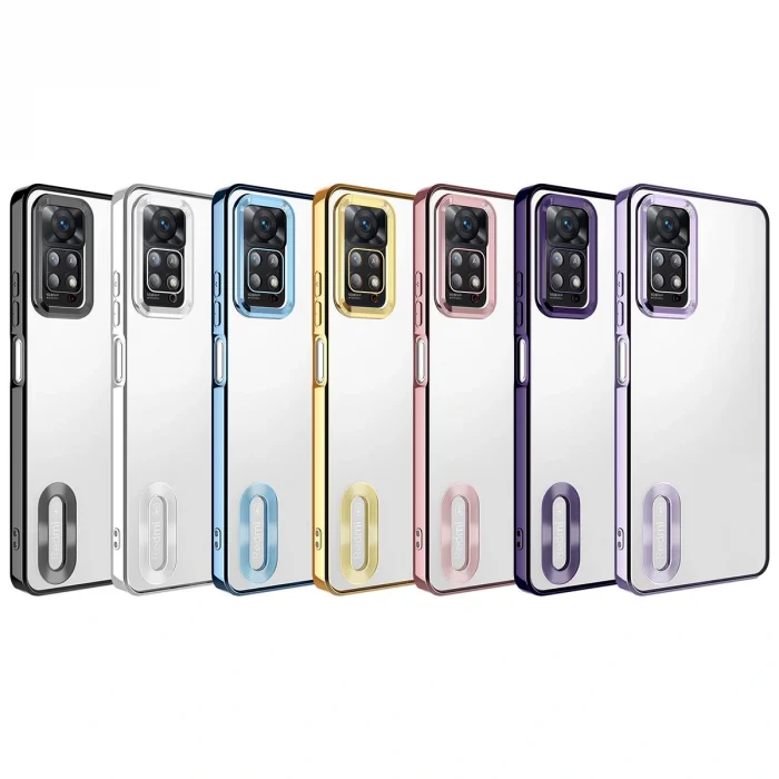 Xiaomi Redmi Note 12 Pro 4G Kılıf Kamera Korumalı Logo Gösteren Omega Kapak