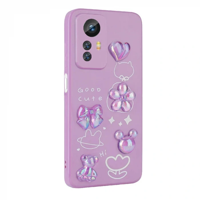 Xiaomi Redmi Note 12S Kılıf Kabartma Figürlü Parlak Toys Silikon Kapak