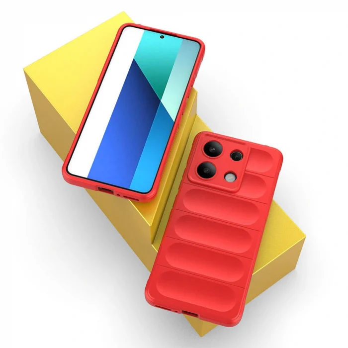 Xiaomi Redmi Note 13 4G Kılıf Esnek TPU Oyuklu Arka Yüzey Tasarımlı Etnik Silikon Kapak