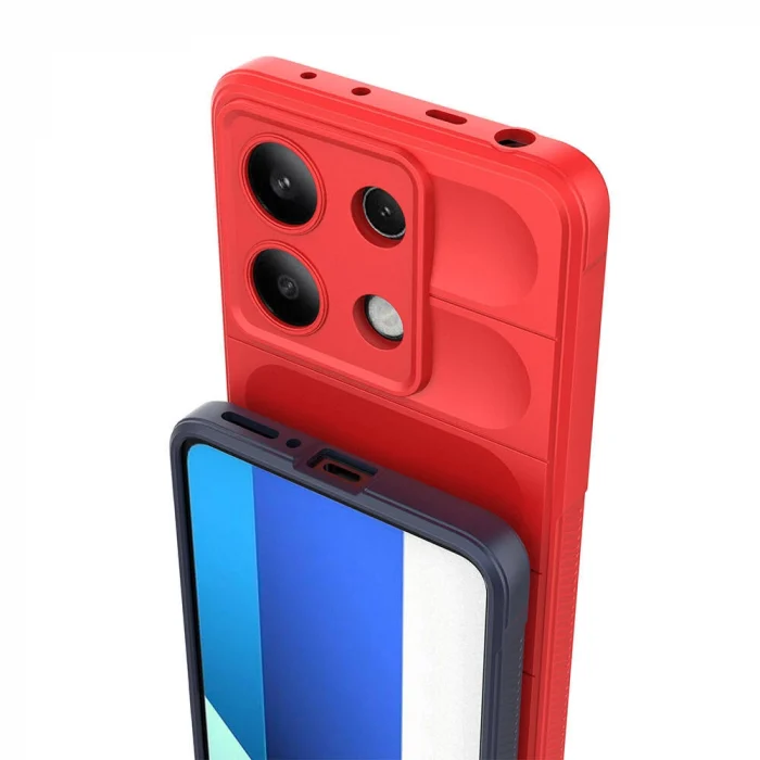 Xiaomi Redmi Note 13 4G Kılıf Esnek TPU Oyuklu Arka Yüzey Tasarımlı Etnik Silikon Kapak