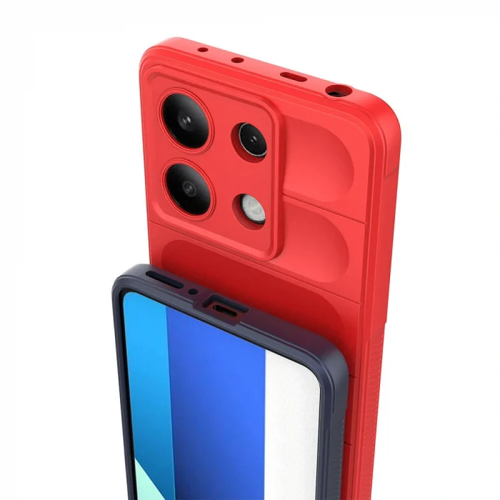 Xiaomi Redmi Note 13 4G Kılıf Esnek TPU Oyuklu Arka Yüzey Tasarımlı Etnik Silikon Kapak