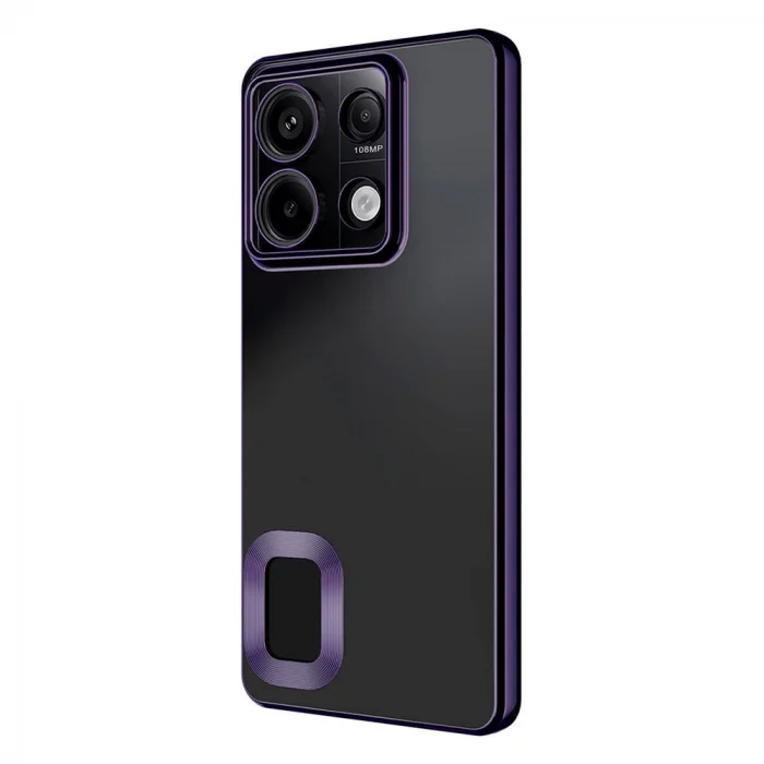 Xiaomi Redmi Note 13 4G Kılıf Kamera Korumalı Logo Gösteren Omega Kapak