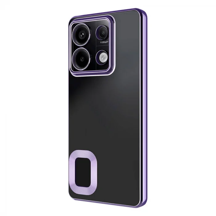 Xiaomi Redmi Note 13 4G Kılıf Kamera Korumalı Logo Gösteren Omega Kapak