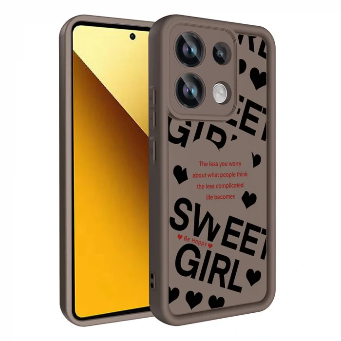 Xiaomi Redmi Note 13 Pro 4G Kılıf Kamera Korumalı Baskılı Arka Yüzey Klas Kapak