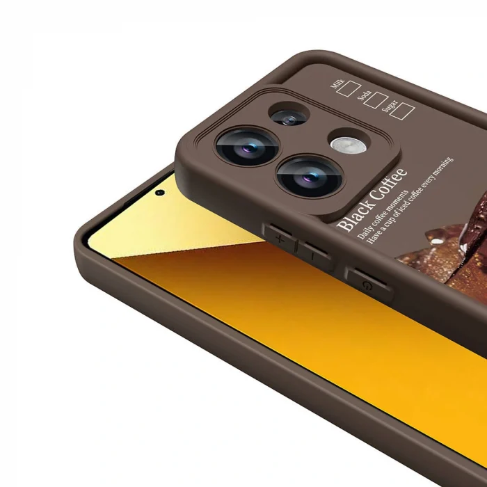 Xiaomi Redmi Note 13 Pro 4G Kılıf Kamera Korumalı Baskılı Arka Yüzey Klas Kapak