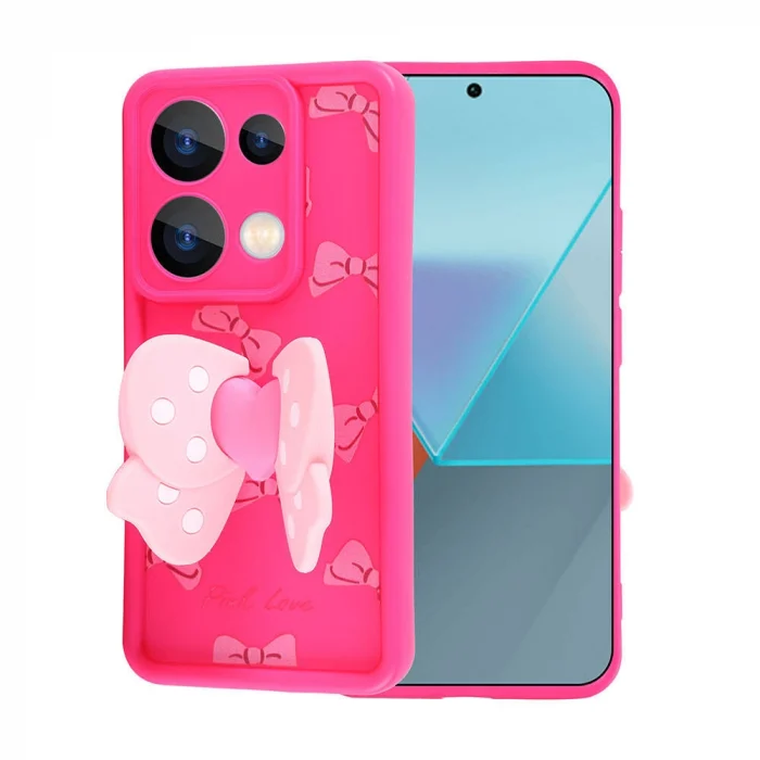 Xiaomi Redmi Note 13 Pro 4G Kılıf Kamera Korumalı Figür Tasarımlı Kapya Kapak