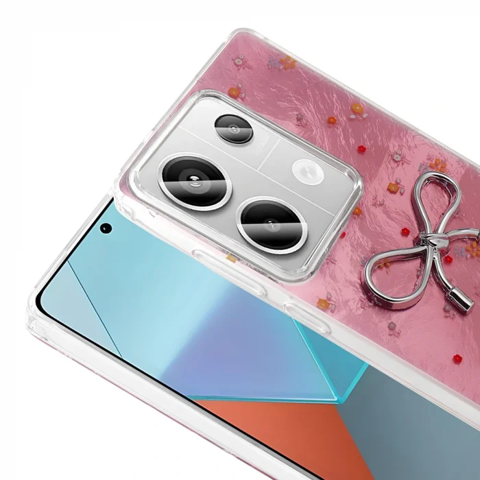 Xiaomi Redmi Note 13 Pro 4G Kılıf Kamera Korumalı Figürlü Ponti Silikon Kapak