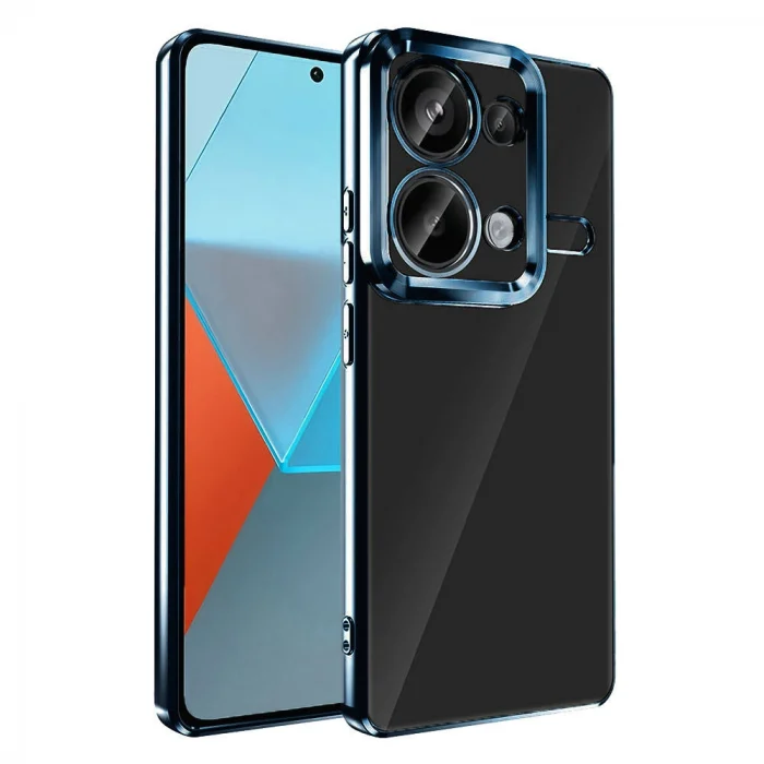 Xiaomi Redmi Note 13 Pro 4G Kılıf Kamera Korumalı Logo Gösteren Omega Kapak