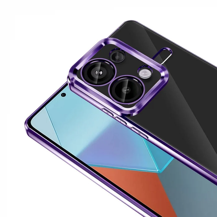 Xiaomi Redmi Note 13 Pro 4G Kılıf Kamera Korumalı Logo Gösteren Omega Kapak