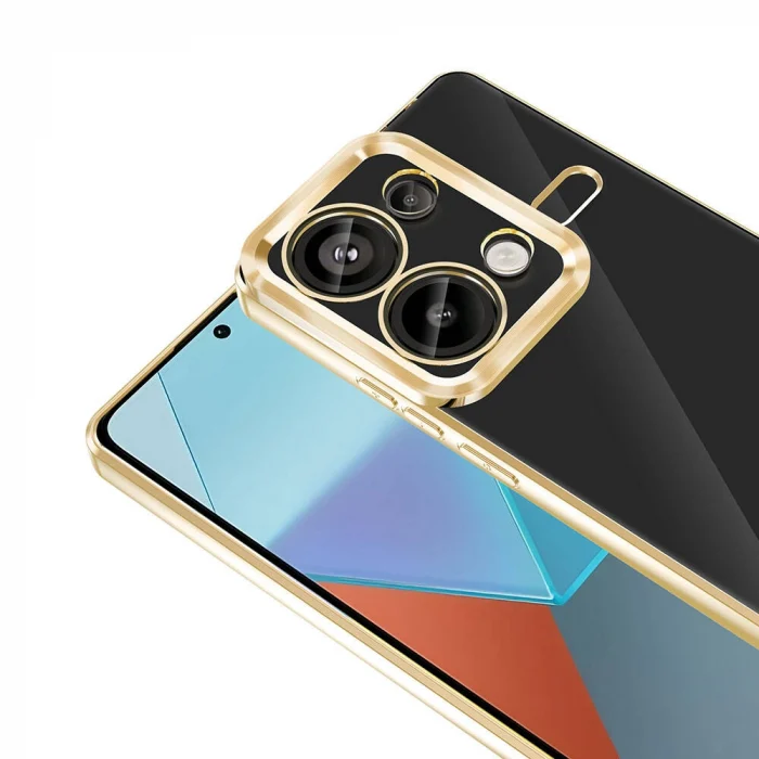 Xiaomi Redmi Note 13 Pro 4G Kılıf Kamera Korumalı Logo Gösteren Omega Kapak